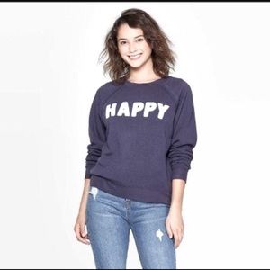 Grayson Threads Blue “HAPPY “ Sweatshirt